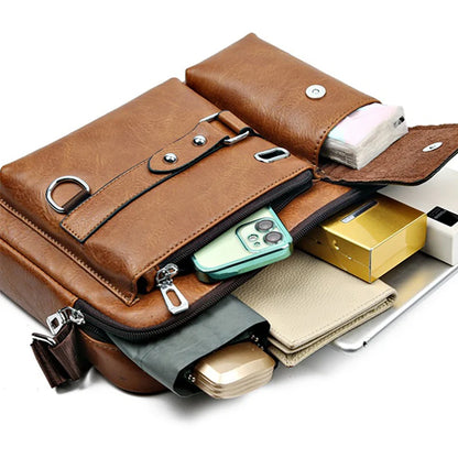 Retro waterproof briefcase.