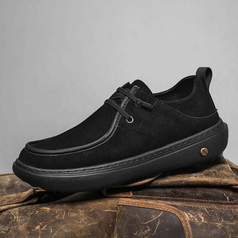 Classic style leather sneakers.