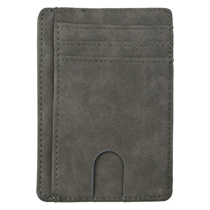 Leather card holder.