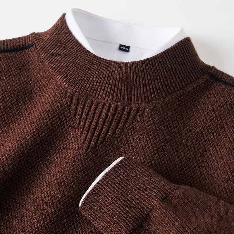 Turtleneck sweater.