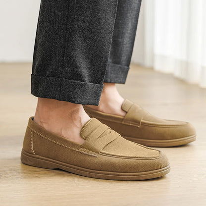 Casual slip-on moccasins.
