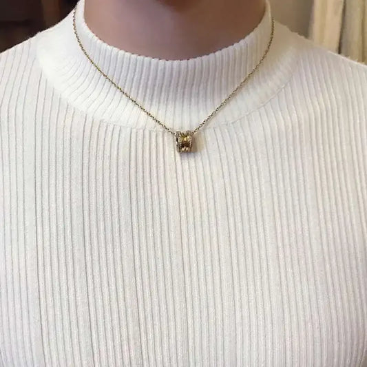 Casual striped sweater.