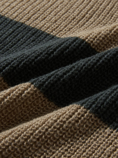 Casual striped sweater.