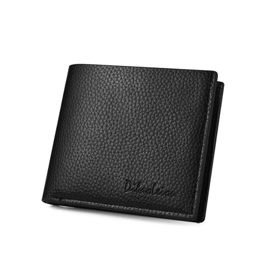 Wallet with zipper closure.