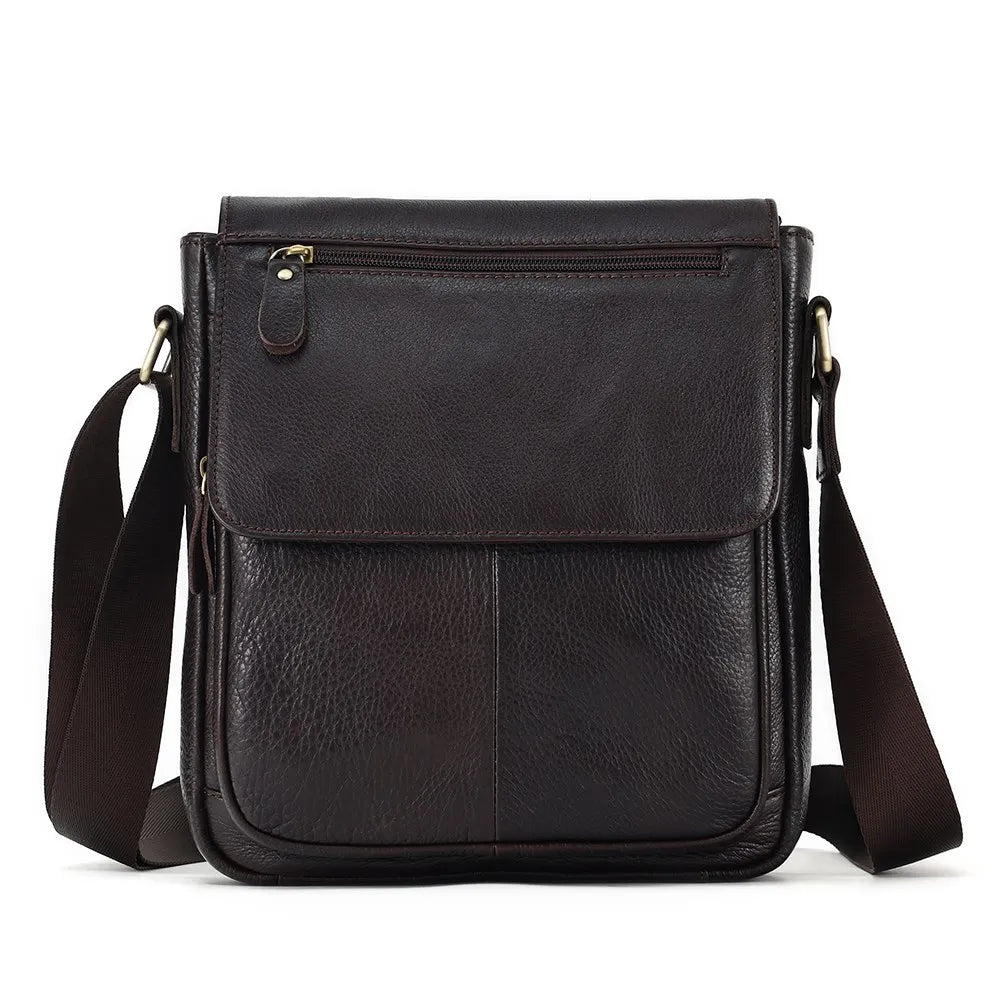 Leather crossbody bag.