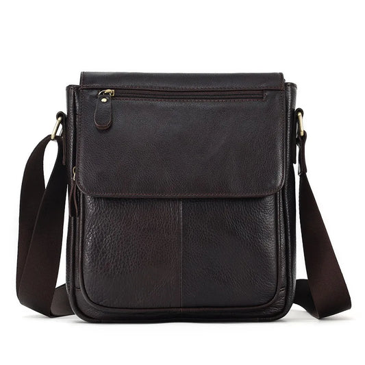 Leather crossbody bag.