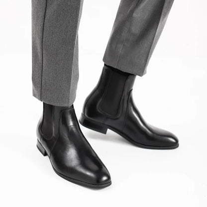 Men's leather Chelsea boot.
