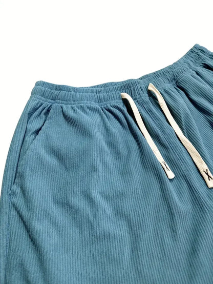 Casual corduroy trousers.